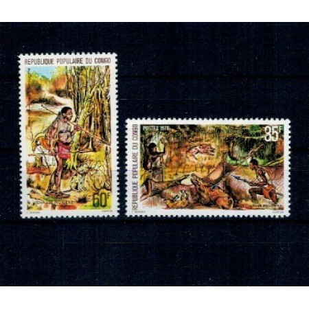 Congo 1978 - Vânători, vanatoarea, serie neuzata