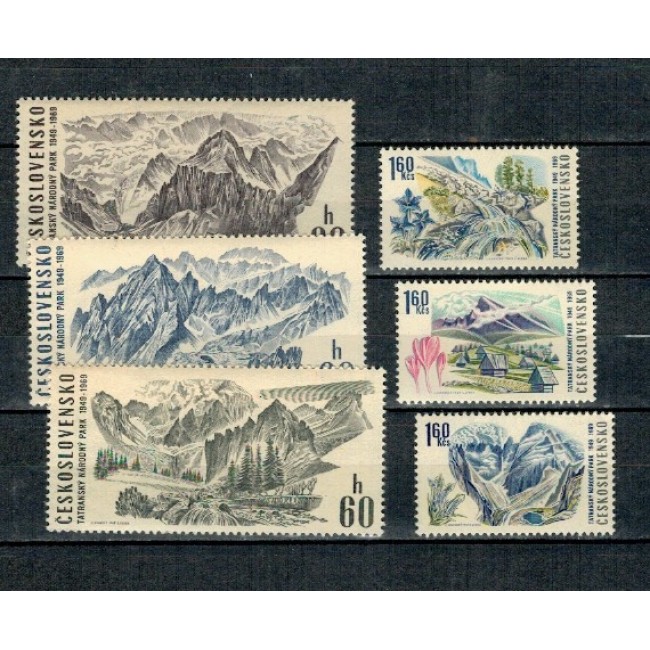 Cehoslovacia 1969 - Parcul National Tatra, flora, serie neuzata