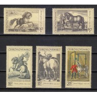 Cehoslovacia 1969 - Cai in gravuri vechi, arta, serie neuzata