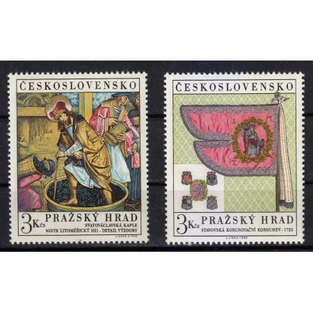 Cehoslovacia 1969 - Castelul Praga, istorie, arta, serie neuzata