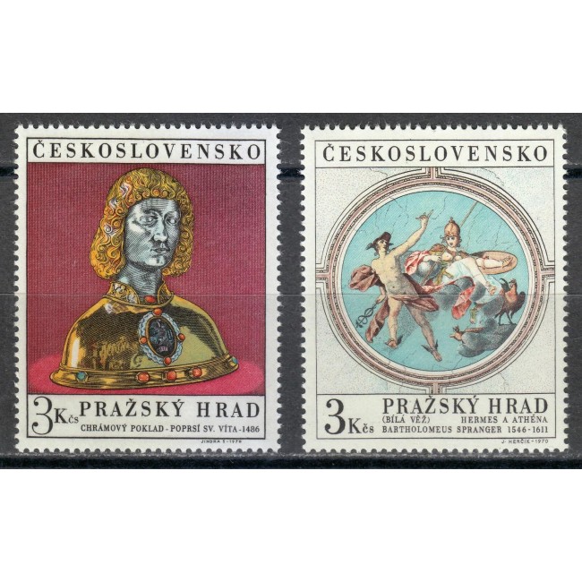Cehoslovacia 1970 - Castelul din Praga, serie neuzata