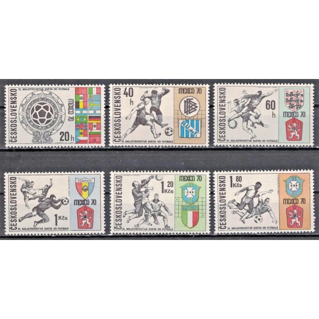 Cehoslovacia 1970 - Campionatul Mondial de Fotbal, serie neuzata