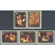Congo 1980 - Picturi, Rembrandt, arta, serie neuzata