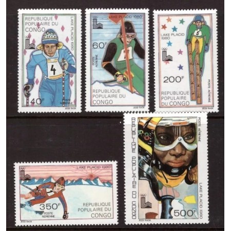 Congo 1979 - Jocurile Olimpice de iarna, sport, serie neuzata