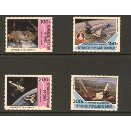 Congo 1981 - Cucerirea Spațiului, cosmonautica, serie neuzata