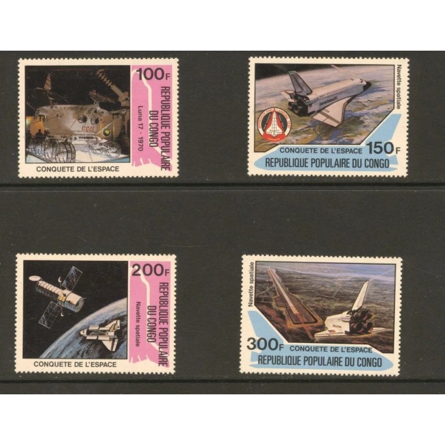 Congo 1981 - Cucerirea Spațiului, cosmonautica, serie neuzata