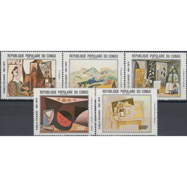 Congo 1981 - Picturi, arta, Picasso, serie neuzata