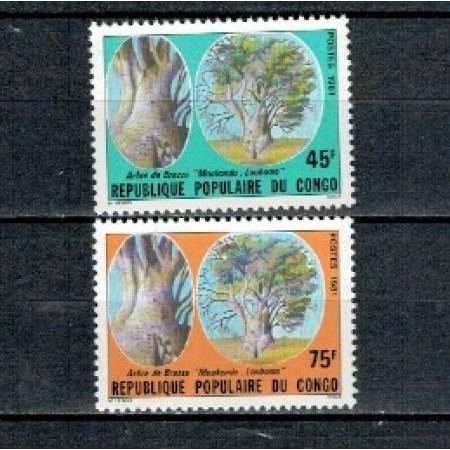 Congo 1981 - Copacul Brazza, serie neuzata