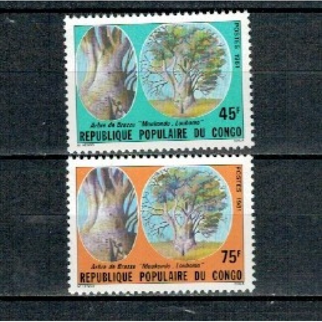 Congo 1981 - Copacul Brazza, serie neuzata