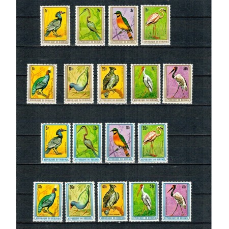 Burundi 1979 - Pasari, serie neuzata cu Posta Aeriana