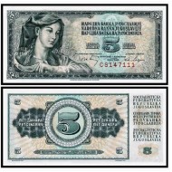 Iugoslavia 1968 - 5 dinara UNC