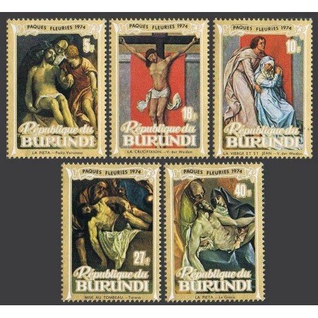 Burundi 1974 - Pasti, picturi, arta, serie neuzata