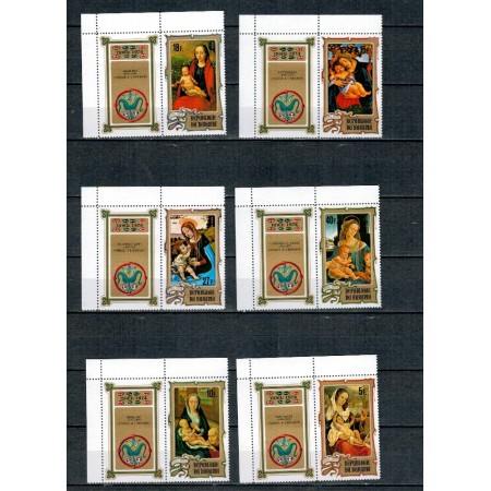 Burundi 1974 - Craciun, picturi, arta, serie neuzata cu viniete