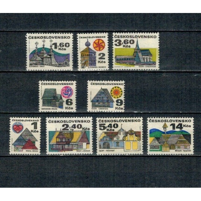 Cehoslovacia 1971 - Uzuale, clădiri, serie neuzata