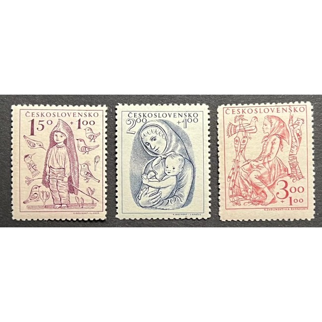 Cehoslovacia 1948 - Pentru copii, serie neuzata