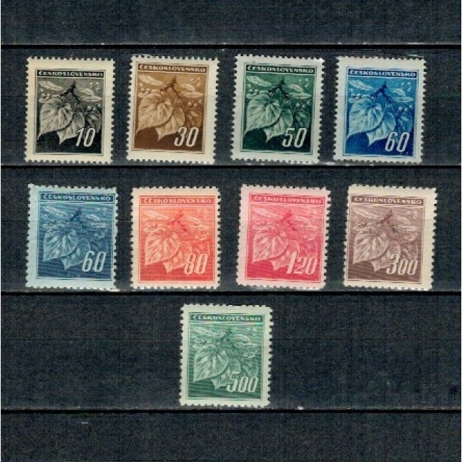 Cehoslovacia 1945 - Uzuale, emisiunea Praga, serie neuzata