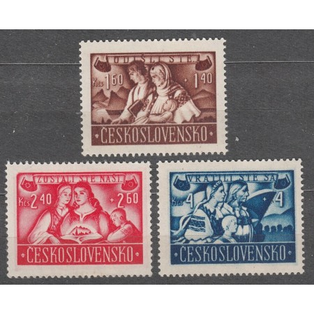 Cehoslovacia 1946 - Repatrierea slovacilor din Ungaria, serie neuzata