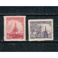 Cehoslovacia 1946 - Clădiri, uzuale, serie neuzata
