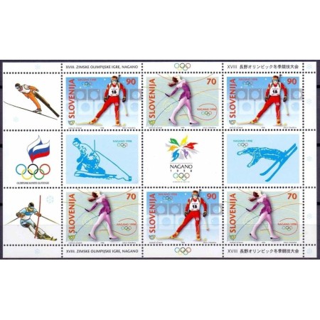 Slovenia 1998 - Jocurile Olimpice Nagano, sport, serie neuzata