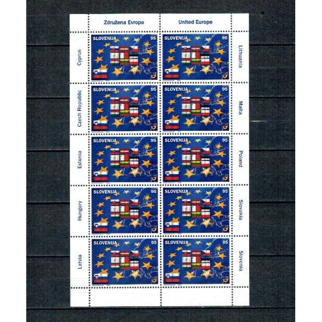 Slovenia 2004 - Uniunea Europeana, minicvoala neuzata