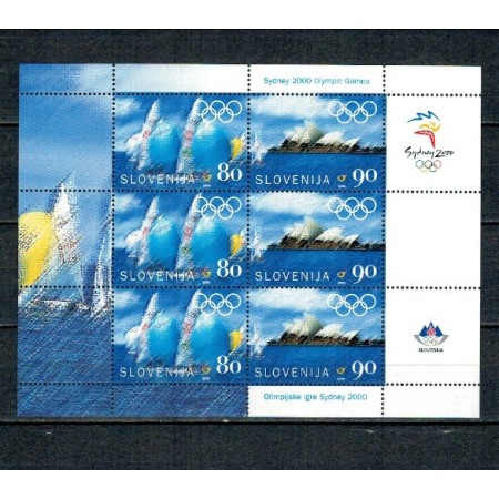Slovenia 2000 - Jocurile Olimpice de vara, sport, bloc neuzat