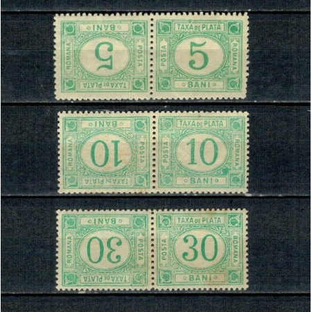 1908 - Taxa de plata, set perechi tete-beche nestampilate