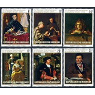 Burundi 1974 - Picturi, arta, săptămâna scrisorii, serie neuzata