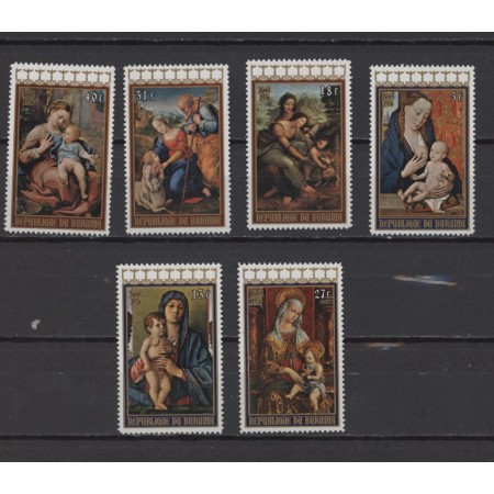 Burundi 1976 - Crăciun, picturi, arta, serie neuzata