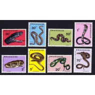 Rwanda 1967 - Șerpi, fauna, serie neuzata