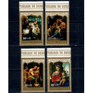 Burundi 1979 - Crăciun, suprataxa, picturi, arta, serie neuzata