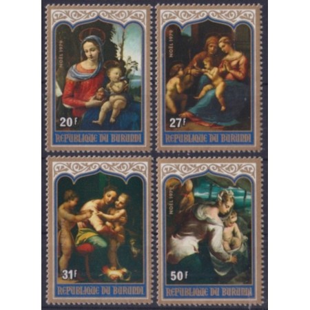 Burundi 1979 - Crăciun, picturi, arta, serie neuzata