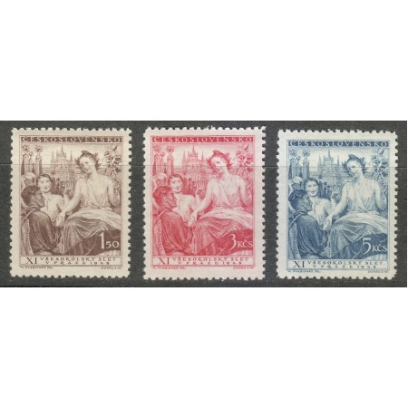 Cehoslovacia 1948 - Congres Sokol, serie neuzata