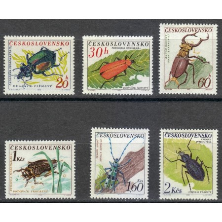 Cehoslovacia 1962 - Insecte, fauna, serie neuzata