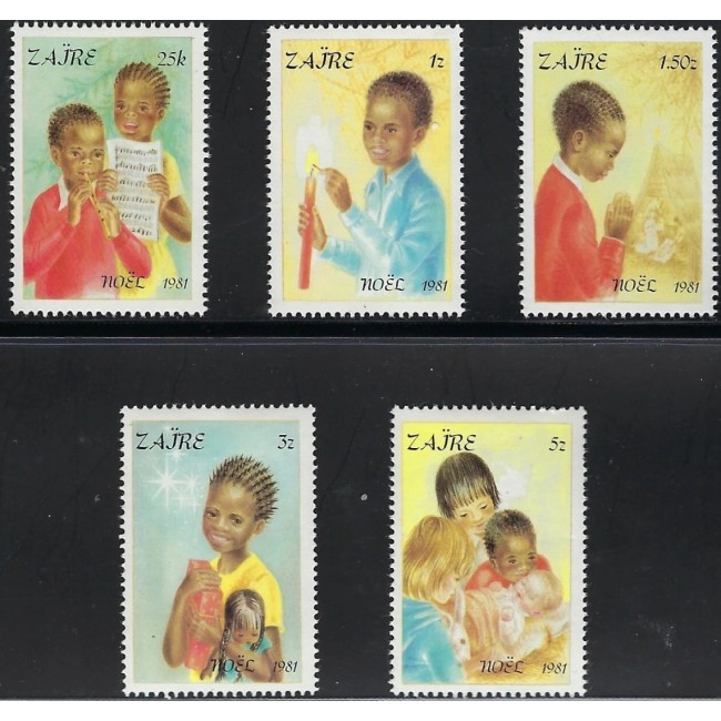 Zaire 1981 - Crăciun, serie neuzata