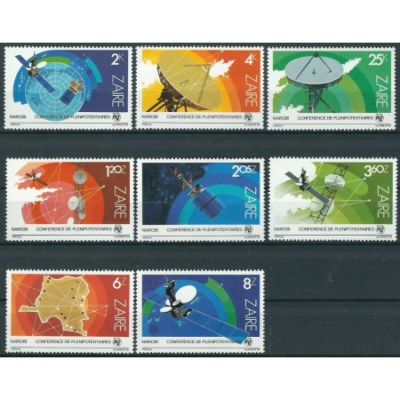 Zaire 1983 - Telecomunicații, serie neuzata