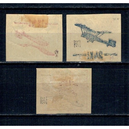 Cehoslovacia 1920 - Posta Aeriana, serie nedantelata cu supratipar ranversat, neștampilata, cu șarniere