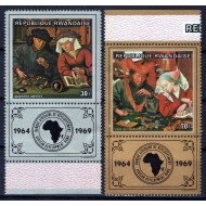 Rwanda 1969 - Picturi, arta, serie neuzata