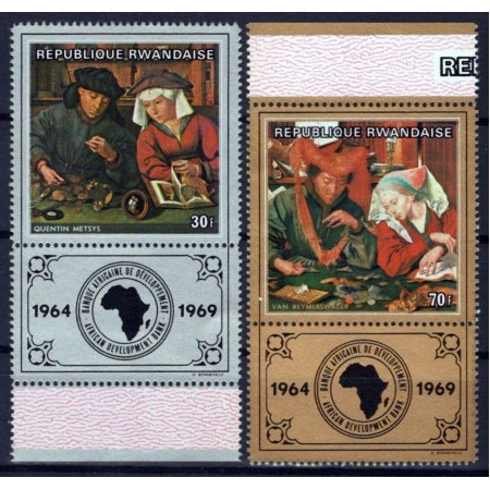 Rwanda 1969 - Picturi, arta, serie neuzata