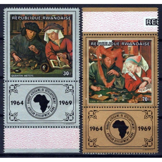 Rwanda 1969 - Picturi, arta, serie neuzata
