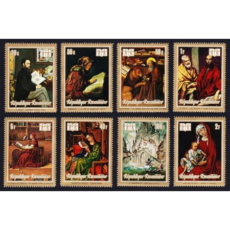 Rwanda 1973 - Picturi, arta, serie neuzata