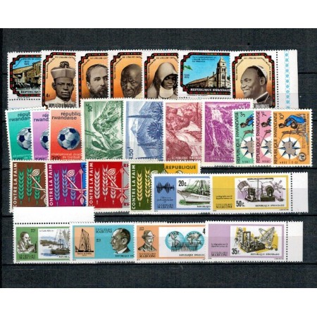 Rwanda - Lot timbre neuzate