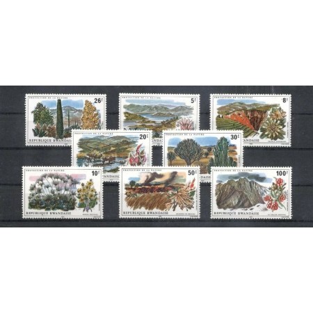 Rwanda 1975 - Conservarea naturii, flora, serie neuzata