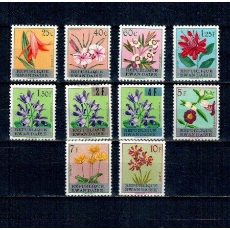 Rwanda 1963 - Flori, serie neuzata
