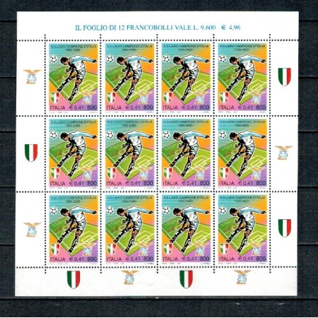 Italia 2000 - Fotbal, Lazio campioana, minicoala neuzata