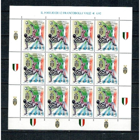 Italia 2002 - Fotbal, Juventus campioana, minicoala neuzata