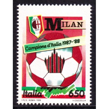 Italia 1988 - Fotbal, Milan campioana, neuzat