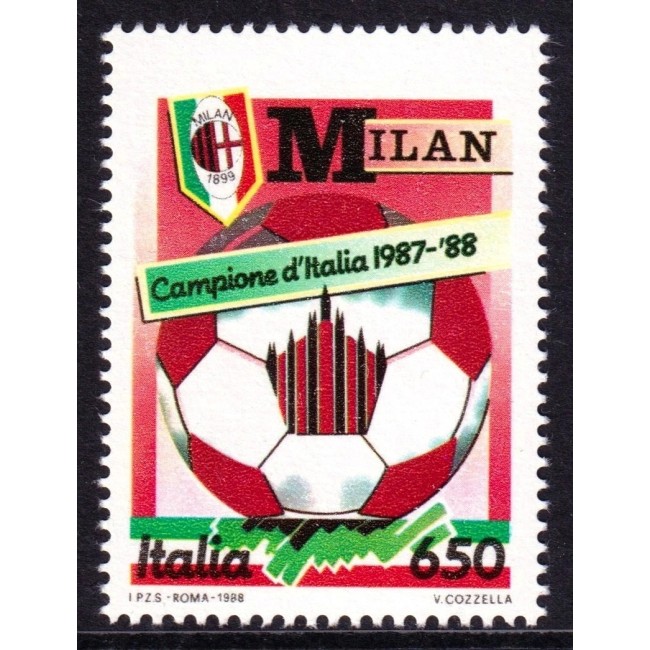 Italia 1988 - Fotbal, Milan campioana, neuzat