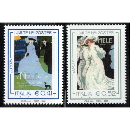 Italia 2003 - Europa, poster art, CEPT, serie neuzata