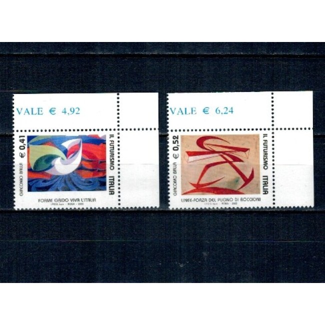 Italia 2003 - Picturi, arta, futurism, serie neuzata
