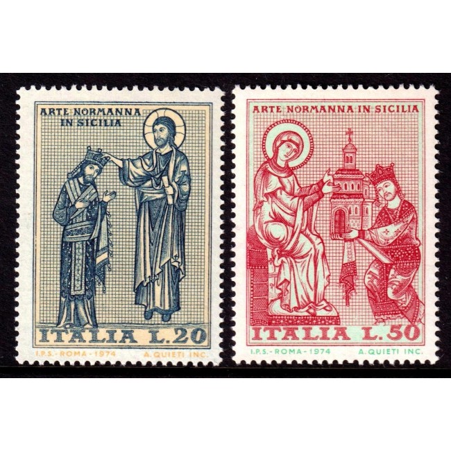 Italia 1974 - Mozaicuri din Sicilia, serie neuzata